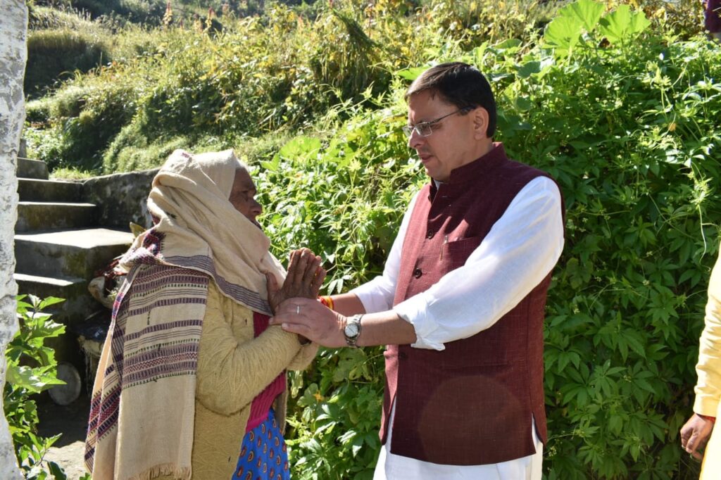 CM Dhami In Chamoli