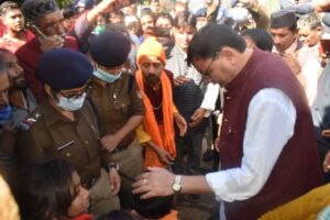 CM Dhami In Chamoli