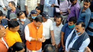 CM Dhami In Khatima