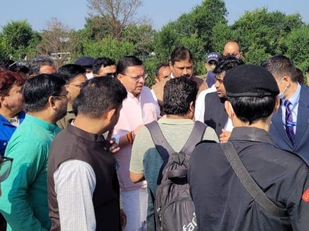 CM Dhami Inspected Gaula Bridge