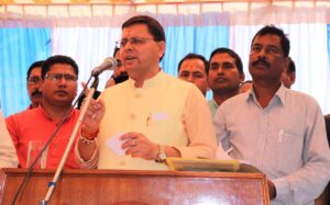 CM Dhami In Khatima