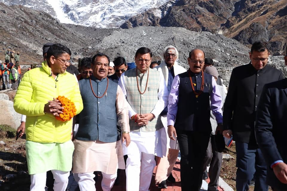 CM Dhami In Kedarnath