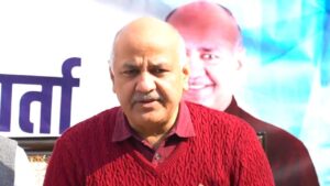 Manish Sisodia's rally