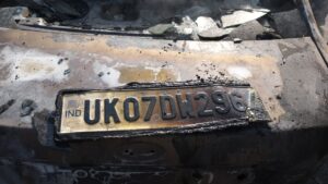 Car Catches Fire :