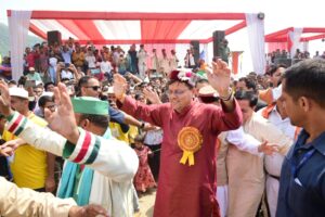 CM Dhami Participated In Program