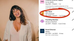 Woman Wrote Sex Work Experience