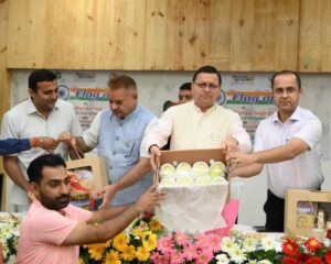 CM Dhami Flags Off Goods Truck