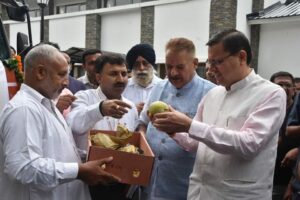 CM Dhami Flags Off Goods Truck