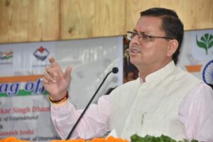 CM Dhami Flags Off Goods Truck