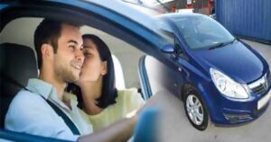 Couple Romance In Car