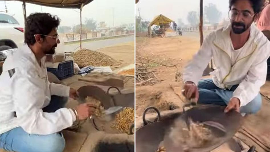 Sunil Grover Selling Peanut : सड़क किनारे सुनील ग्रोवर ने लगाया ठेला, जमकर बेची मूंगफलियां