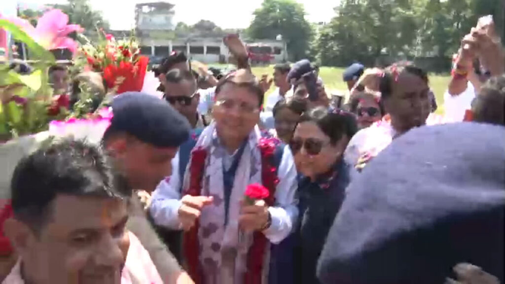 Cm Dhami Grand Welcome