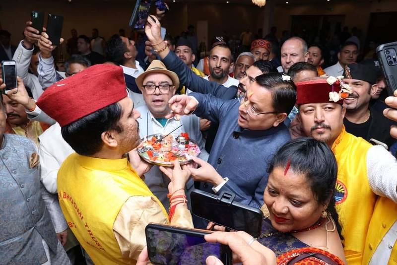 CM Dhami In London