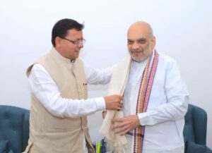 cm dhami meet amit shah in delhi