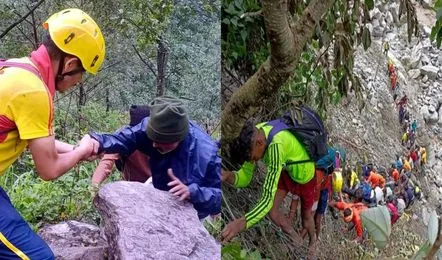 Kedarnath Resque Operation केदारनाथ धाम यात्रा मार्ग पर फंसे यात्रियों के रेस्क्यू के लिए उतरी सेना, दो स्निफर डॉग तैनात