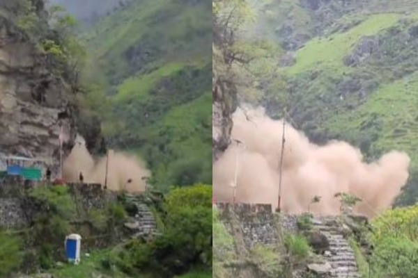 Landslide In Dharchula धारचूला में भारी भूस्खलन, आदी कैलाश यात्रा रोकी