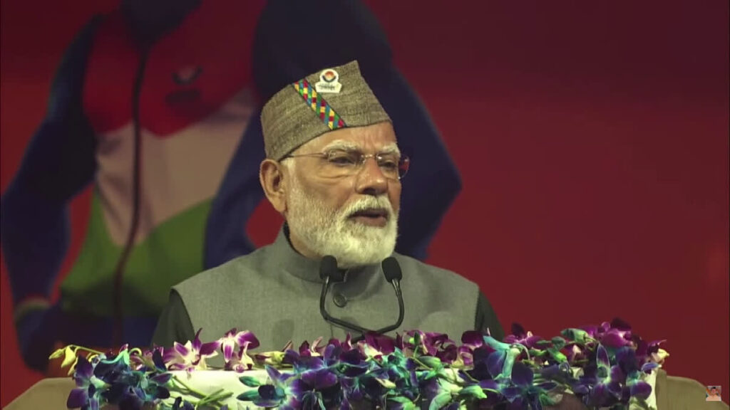 Pm Modi On Ucc:नेशनल गेम्स ओपनिंग सेरेमनी में छाया यूसीसी, पीएम मोदी ने की सीएम धामी की तारीफ