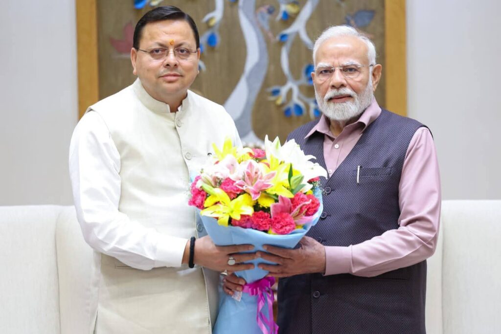 Cm Dhami Meet Pm Modi:पीएम मोदी से सीएम धामी ने की मुलाकात, कुंभ के लिए ₹3500 करोड़ का किया अनुरोध