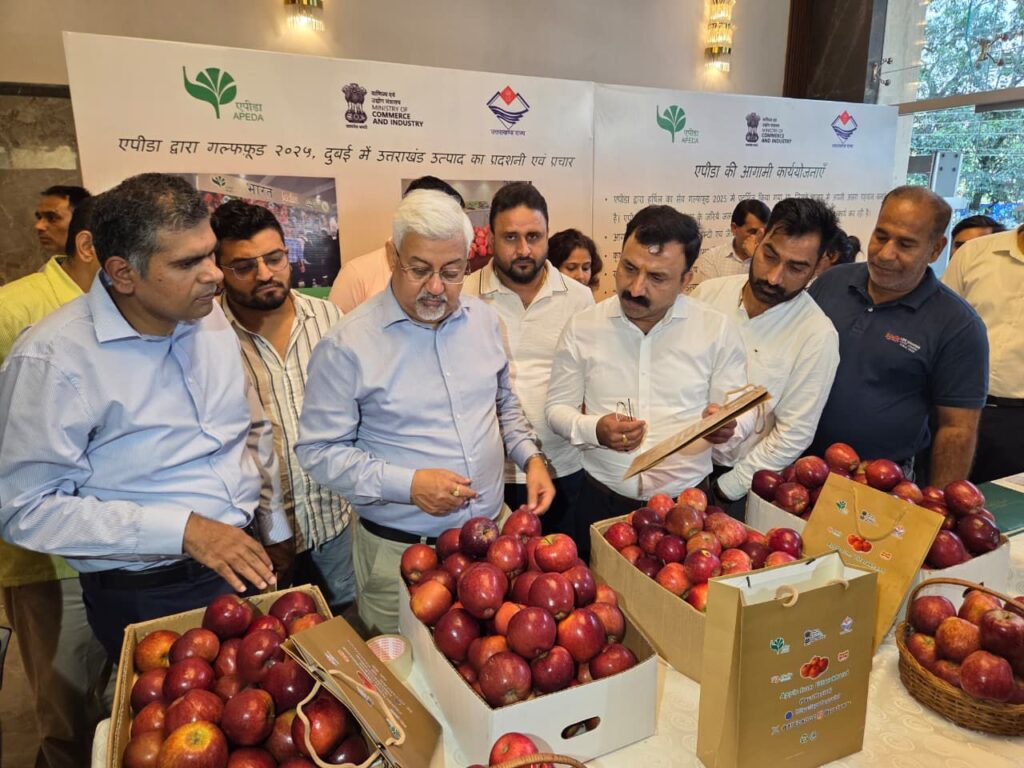 Uttarakhand Apple Demand:दुबई में मिलेंगे उत्तराखंड के सेब, देहरादून से दुबई के लिए 1.2 मीट्रिक टन गढ़वाली सेब की पहली परीक्षण खेप रवाना