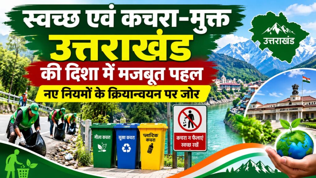 Uttarakhand Clean Mukt:स्वच्छ एवं कचरा-मुक्त उत्तराखंड की दिशा में मजबूत पहल, नए नियमों के क्रियान्वयन पर जोर